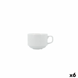 Tasse Kaffee und Tee Bidasoa Serenity Hydrozero Weiß aus Keramik 23...