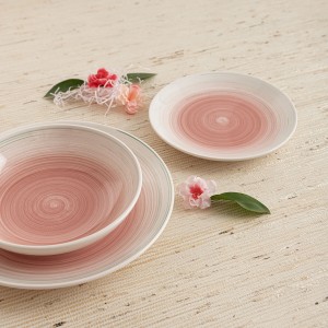 Dessertteller Quid Velvet Rosa aus Keramik Ø 19 cm (12 Stück) |  Ge...