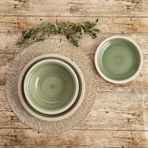 Dessertteller Quid Calypso grün aus Keramik Ø 19 cm (12 Stück) |  G...