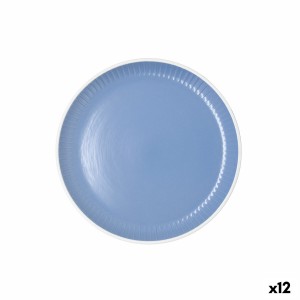 Dessertteller Bidasoa Moana Blau aus Keramik Ø 21,5 cm (12 Stück) |...