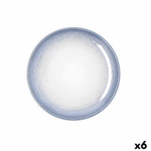 Dessert dish Bidasoa Lea Hydrozero White Ceramic Ø 21 cm (6 Units) ...