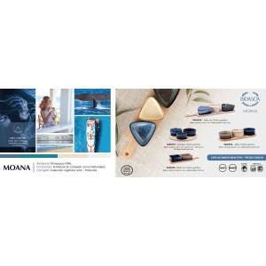Satz für Appetithäppchen Bidasoa Moana Bunt aus Keramik 25 x 9,5 x ...