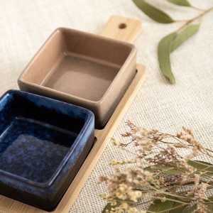 Appetizer Set Bidasoa Moana Multicolour Ceramic 25 x 9,5 x 4,5 cm 3...