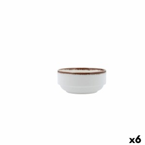Bol pour Apéritifs Bidasoa Orion Hydrozero Blanc Céramique (6 Unité...