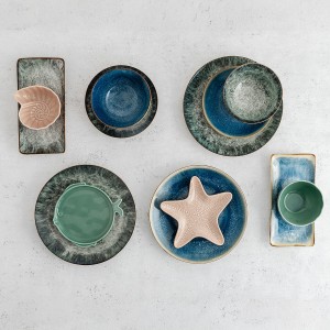Snack Bowl Bidasoa Aura Stela Beige Ceramic 12,5 x 11,5 x 5 cm (6 U...