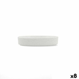 Snack Bowl Bidasoa Elite White Ceramic 18 x 18 x 3,5 cm (8 Units) |...