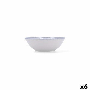 Schüssel für Vorspeisen Bidasoa Lea Hydrozero Weiß aus Keramik (6 S...