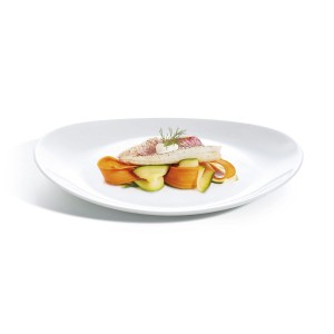 Assiette plate Luminarc Friends Time Blanc verre 30 x 26 cm (12 Uni...