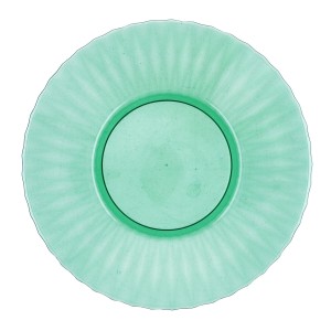Flacher Teller Quid Iris grün Kunststoff Ø 26 cm (12 Stück) |  Gesc...