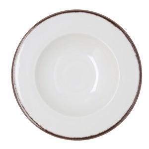 Assiette à pâtes Bidasoa Orion Hydrozero Blanc Céramique Ø 30 cm (6...