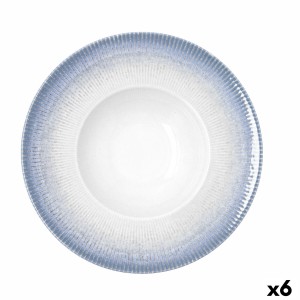 Pasta Dish Bidasoa Lea Hydrozero White Ceramic Ø 26 cm (6 Units) | ...