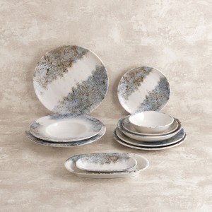 Assiette à pâtes Bidasoa Polaris Hydrozero Beige Céramique Ø 30 cm ...