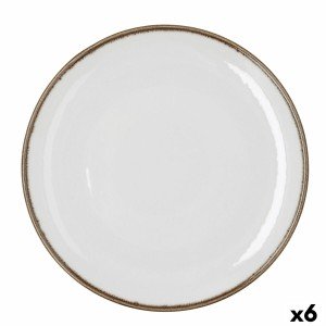 Pizza Plate Bidasoa Orion Hydrozero White Ceramic Ø 30 cm (6 Units)...