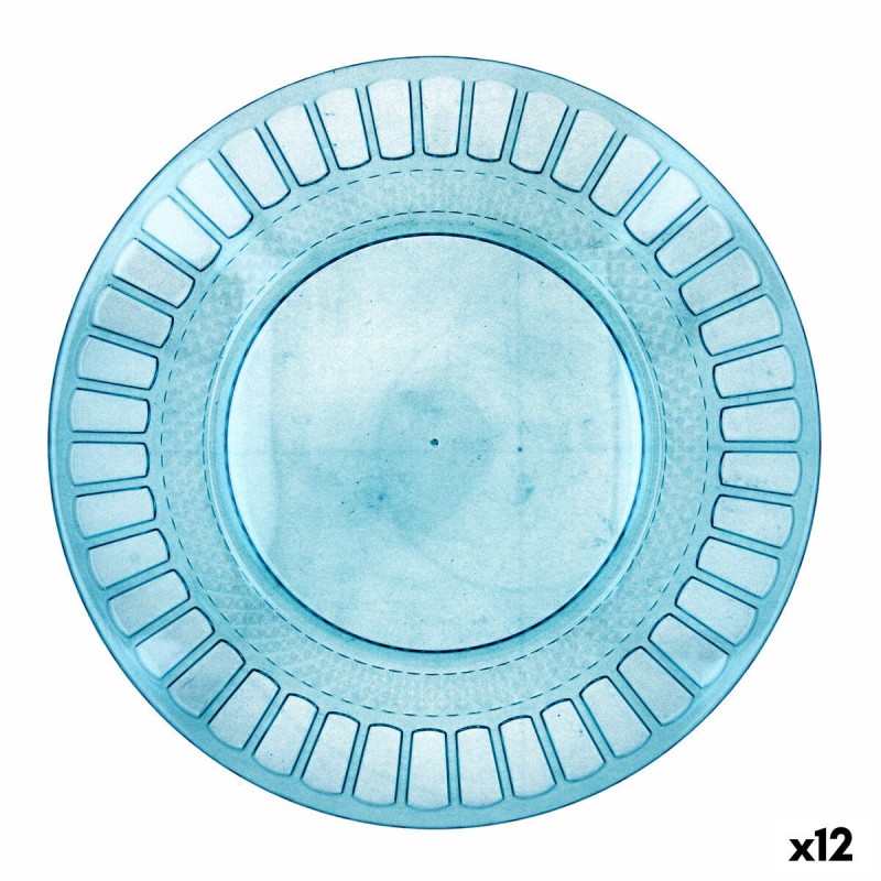 Flacher Teller Quid Gaia türkis Kunststoff Ø 26 cm (12 Stück) |  Ge...