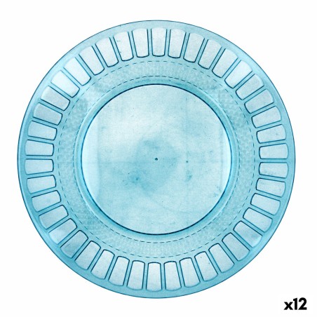 Flacher Teller Quid Gaia türkis Kunststoff Ø 26 cm (12 Stück) |  Ge...