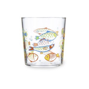 Glass for water Luminarc Peces Multicolour Glass Fish 360 ml (6 Uni...