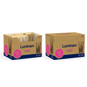 Verre Luminarc Eugene Transparent verre 380 ml (6 Unités) |  Verres...