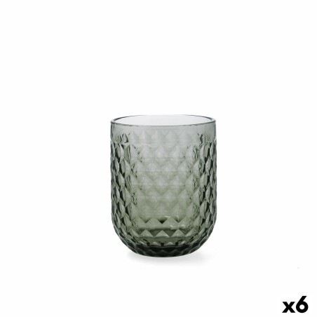 Glass for water Bidasoa Elite Grey Glass 260 ml (6 Units) |  Glasse...