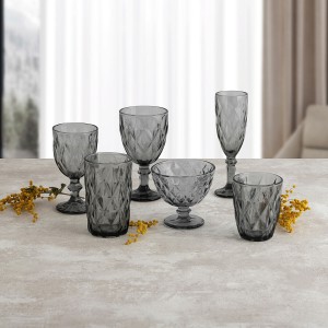 Glass Quid Maia Blue Glass 280 ml (6 Units) |  Glasses, cups and ju...