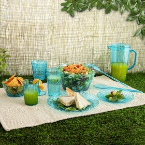 Wasserglas Quid Gaia türkis Kunststoff 600 ml (12 Stück) |  Gläser ...
