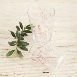 Glass for water Quid Velvet Green Glass 400 ml (12 Units) |  Glasse...