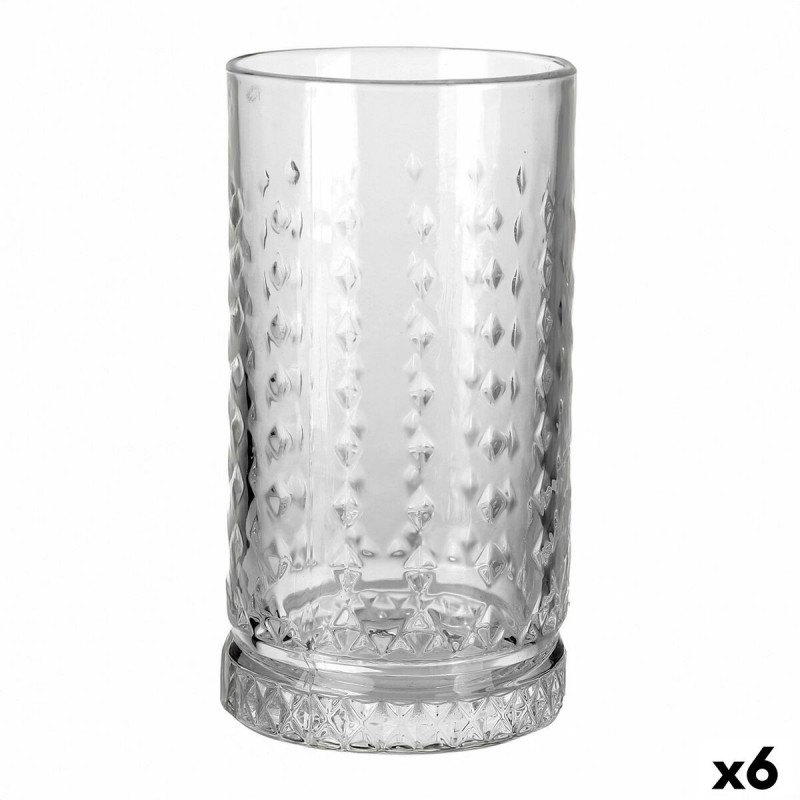 Glass Quid Style Transparent Glass 460 ml (6 Units) | Glasses, cup... Glass Quid Style Transparent Glass 460 ml (6 Units) | Glasses, cup...