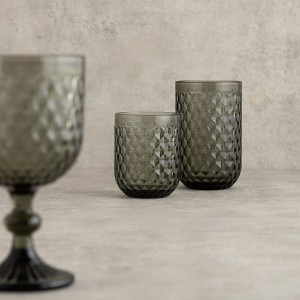 Wasserglas Bidasoa Elite Grau Glas 400 ml (6 Stück) |  Gläser und K...