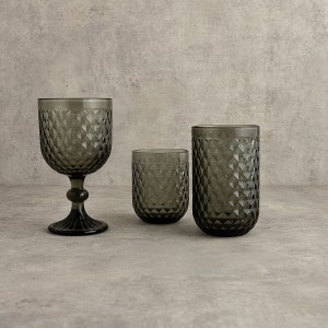 Wasserglas Bidasoa Elite Grau Glas 400 ml (6 Stück) |  Gläser und K...