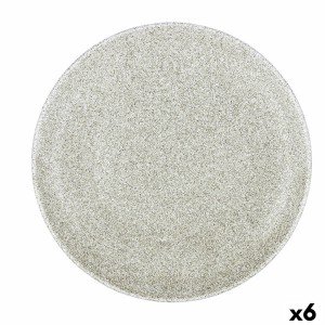 Pizza Plate Bidasoa Element Hydrozero Beige Ceramic Ø 30 cm (6 Unit...