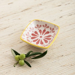 Teller Quid Velvet Rosa aus Keramik 9,6 x 9,6 cm (24 Stück) |  Gesc...