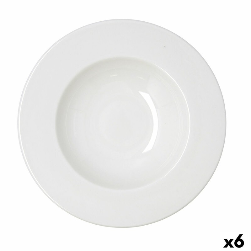 Pasta Dish Bidasoa Serenity Hydrozero White Ceramic Ø 30 cm (6 Unit...