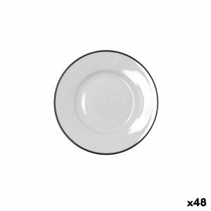 Plate Bidasoa Glacial Filo White Ceramic Ø 16,5 cm Bread (48 Units)...
