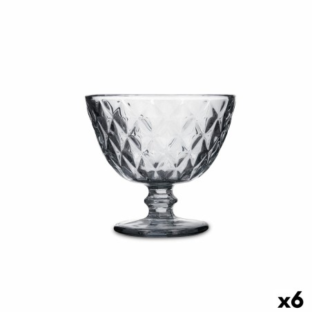 Eiscreme- und Milchshakes-Becher Quid Maia Grau Glas 300 ml (6 Stüc...