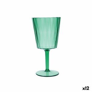 Wineglass Quid Iris Green Plastic 350 ml (12 Units) |  Glasses, cup...