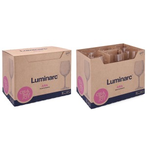 verre de vin Luminarc Ara Transparent verre 470 ml (6 Unités) |  Ve...