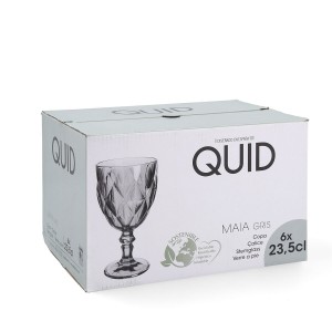 Glas Quid Maia Blau Glas 235 ml (6 Stück) |  Gläser und Krüge   | C...