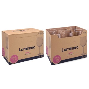 Wine glass Luminarc Ara Transparent Glass 580 ml (6 Units) |  Glass...