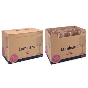 Wine glass Luminarc Ara Transparent Glass 580 ml (6 Units) |  Glass...