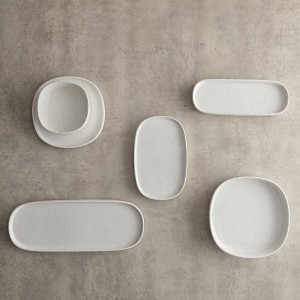 Tablett für Snacks Bidasoa Elite Weiß 30,7 x 11,6 x 2 cm (12 Stück)...