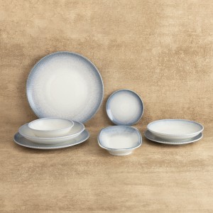 Tablett für Snacks Bidasoa Lea Hydrozero Weiß 19 x 11 cm (6 Stück) ...
