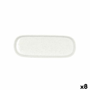 Tablett für Snacks Bidasoa Elite Weiß 22 x 8 x 25 cm (8 Stück) |  G...