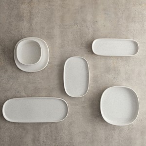 Tablett für Snacks Bidasoa Elite Weiß 22 x 8 x 25 cm (8 Stück) |  G...