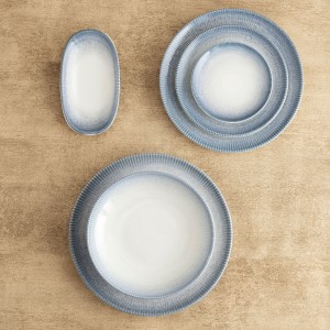 Snack tray Bidasoa Lea Hydrozero White 26 x 14,5 cm (6 Units) |  Pl...