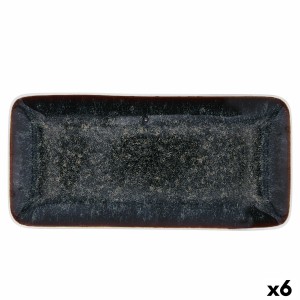 Tablett für Snacks Bidasoa Elite Braun 30 x 14,5 x 2,6 cm (6 Stück)...