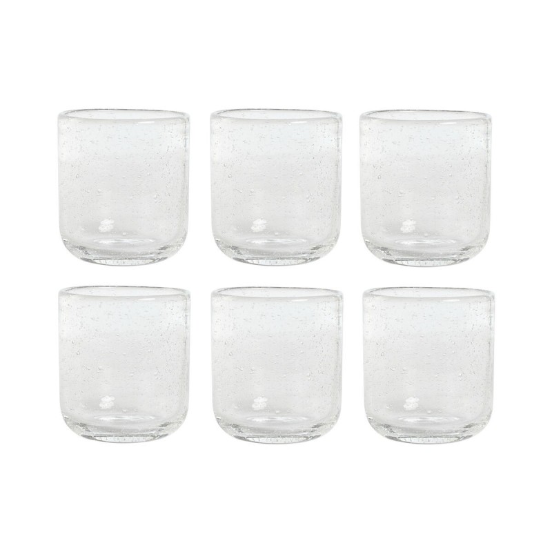 Set de Verres Home ESPRIT Transparent Verre 320 ml (6 Unités) |  Ve...