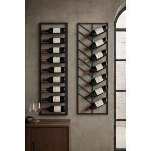 Flaschenregal Home ESPRIT Schwarz 70 X 6 X 160 CM |  Flaschenhalter...