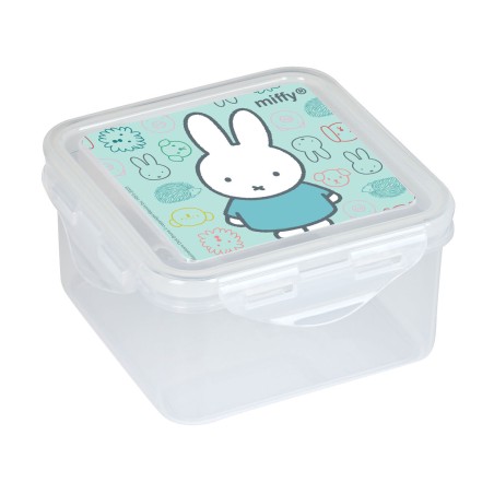 Lunchbox Miffy Friends Blau Polyester 13 x 7.5 x 13 cm |  Brotdosen...