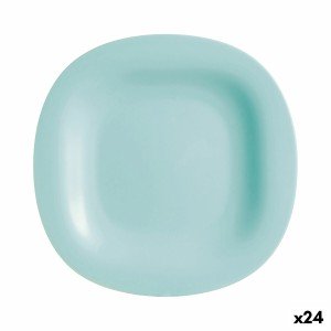 Flat plate Luminarc Carine Turquoise Glass (Ø 27 cm) (24 Units) |  ...