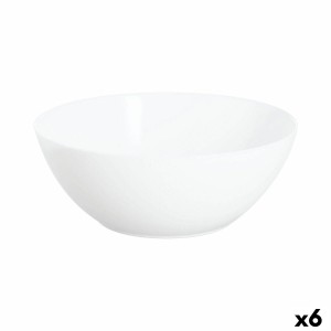 Salatschüssel Luminarc Apy Weiß Glas Ø 21 cm (6 Stück) |  Brotdosen...