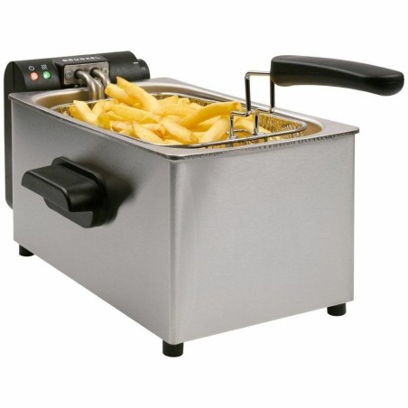 Deep-fat Fryer Grunkel FRYPRO-3SS 2000 W 3 L Silver Steel |  Fryers...